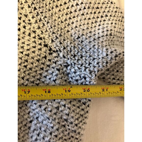 Lou & Grey Open Front Cardigan Large Gray Marled Cozy Knit Draped Sweater - Picture 5 of 6